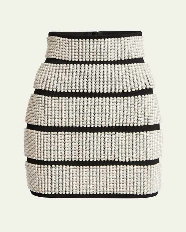 Pearl Pencil Mini Skirt